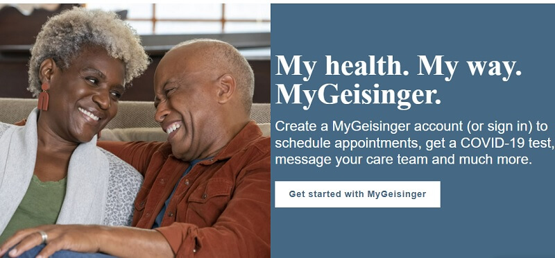 Geisinger Health website homepage