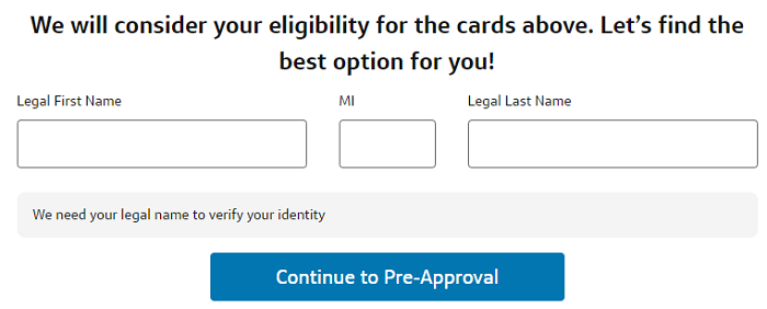 capital one credit card pre-approval form