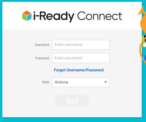 iReady connect login form