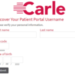 mycarle username recovery form