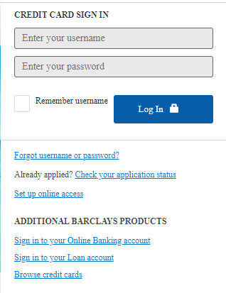 priceline visa credit card login form