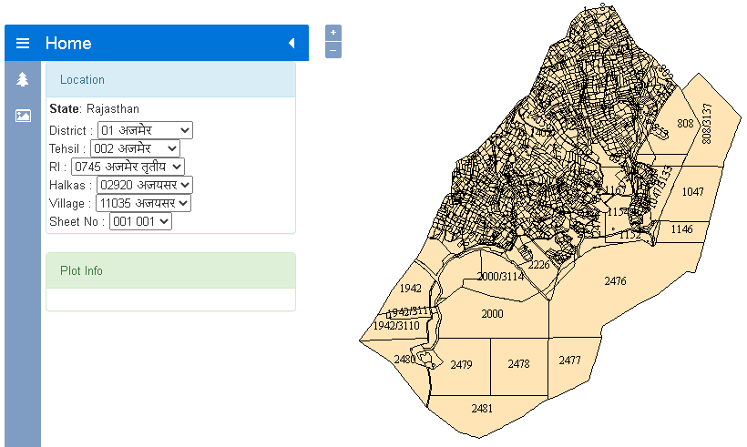 Rajasthan Land Map Official Website