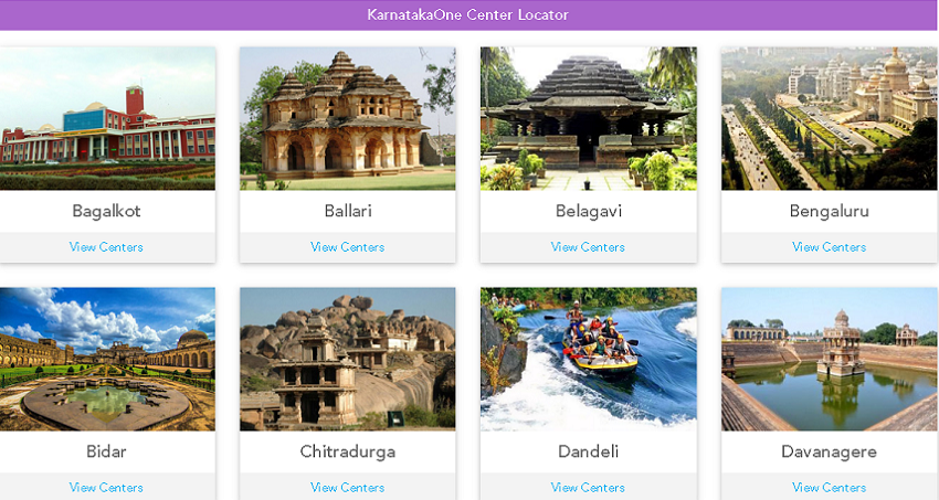 Bangalore one near me center locator page