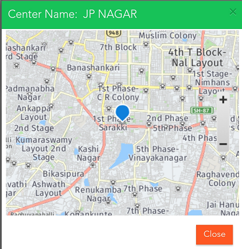 bangalore one jp nagar 6th phase map location