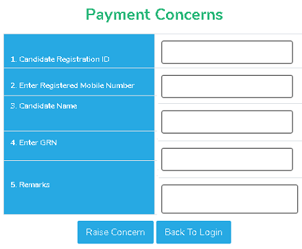 one time registration portal payment concern complaint form