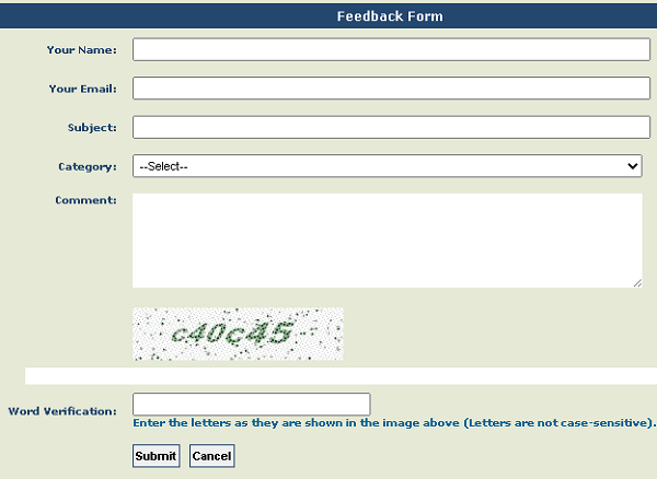 pfms feedback form