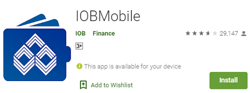 IOBMobile app page on google play store app